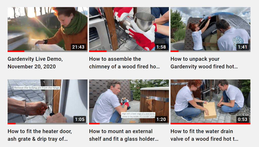 YouTube playlist s videonávody od Gardenvity.